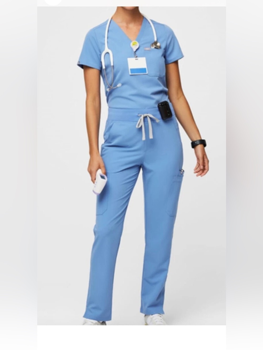 FIGS Yola High-Rise Slim Scrub Pant Small